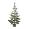 Northlight Real Touch™ Ponderosa Pine Artificial Christmas Tree with Jute Base- Unlit - 5.25'